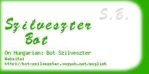 szilveszter bot business card